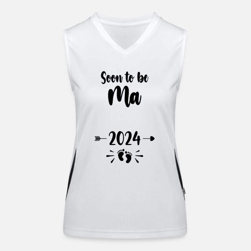 Ma wird bald Mutter 2024 Mutter schwanger Kinder Mutter Funktionelles Kontrast-Tank Top für Frauen