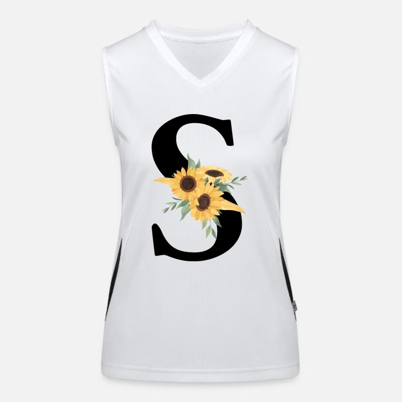 Sonnenblume Blumen S Brief Funktionelles Kontrast-Tank Top für Frauen