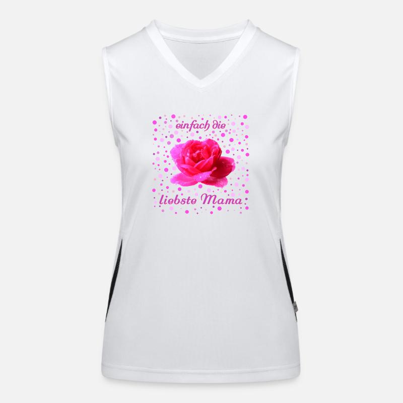liebste Mama Rose Funktionelles Kontrast-Tank Top für Frauen