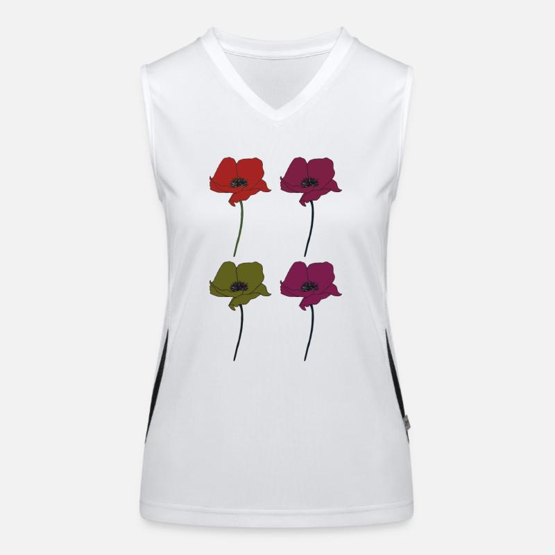 Coquelicot 4x Débardeur respirant contrasté Femme