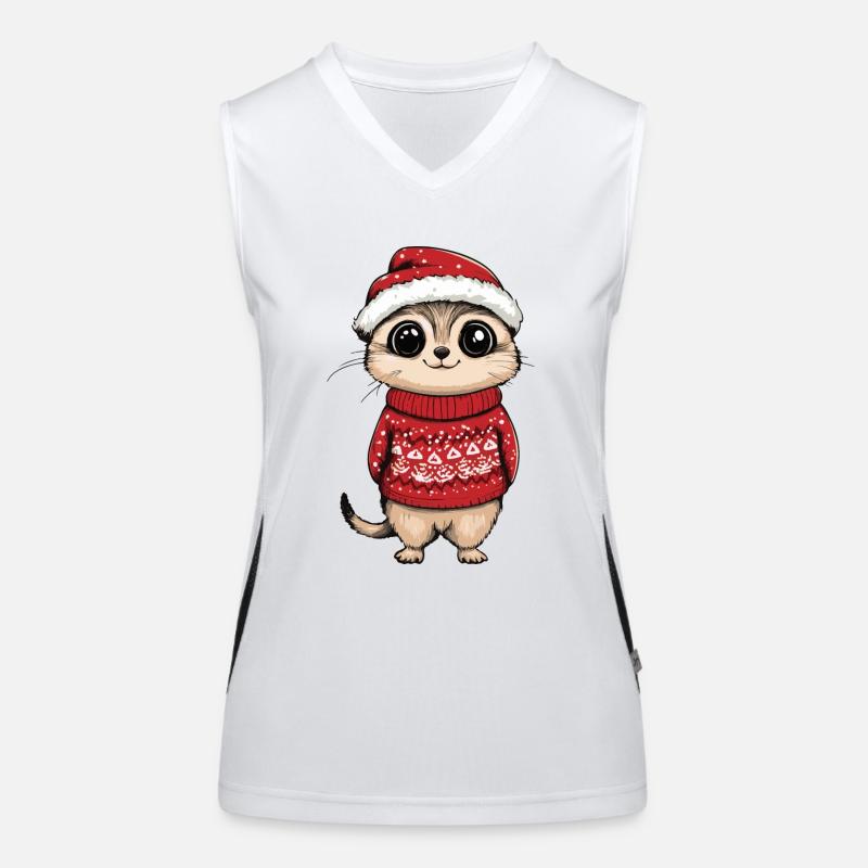 Suricate Noël Débardeur respirant contrasté Femme
