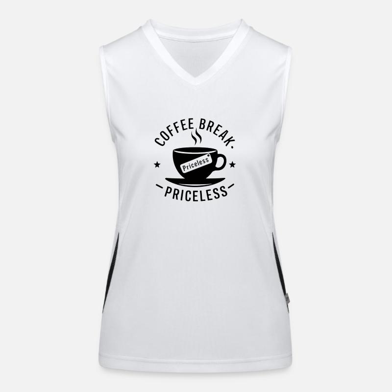 Coffee break - priceless Women's Functional Contrast Tank Top