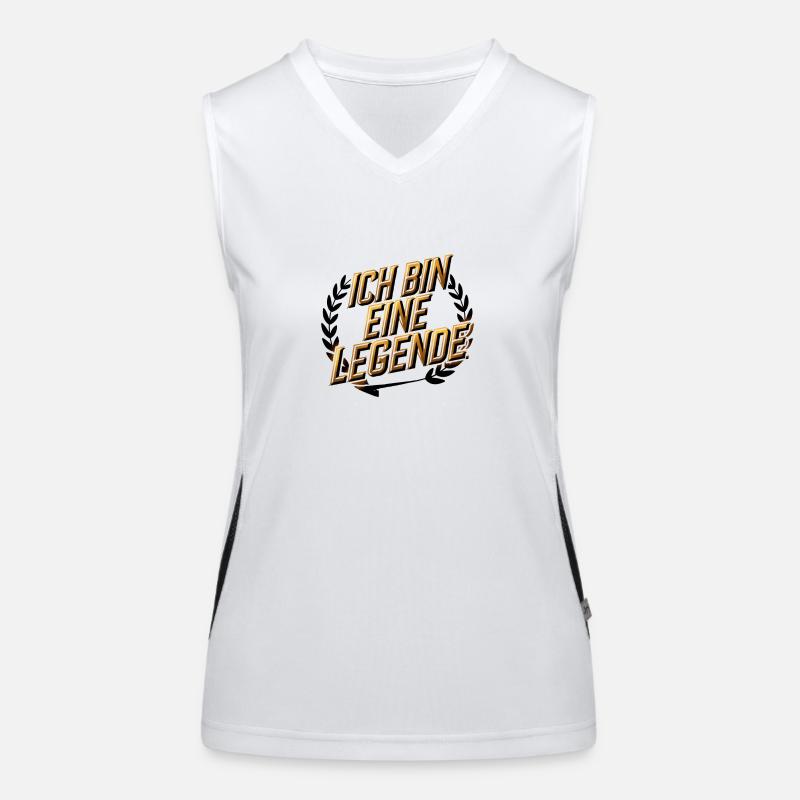 Ich bin eine Legende Funktionelles Kontrast-Tank Top für Frauen