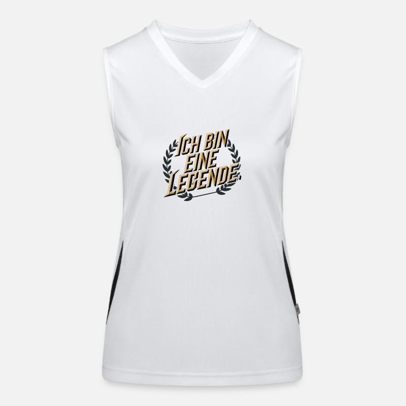 Ich bin eine Legende Funktionelles Kontrast-Tank Top für Frauen