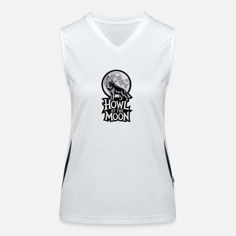 Full Moon – Howl at the Moon Women's Functional Contrast Tank Top
