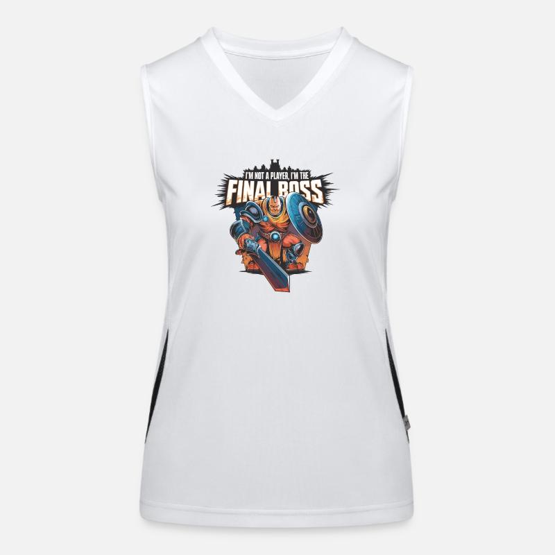 I'm the FinalBoss – Mächtiger Charakter Funktionelles Kontrast-Tank Top für Frauen