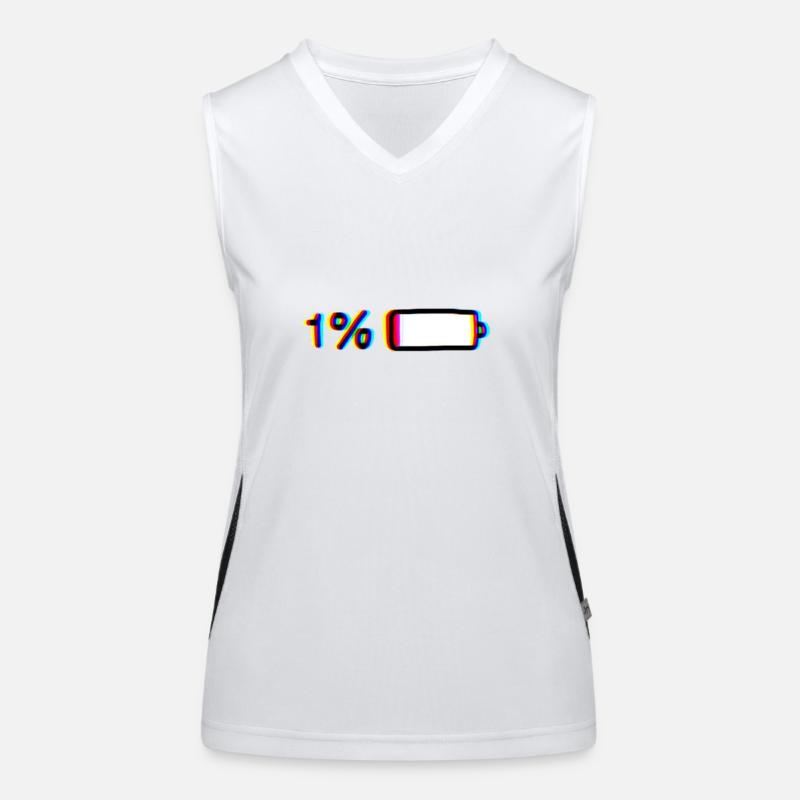 low battery Women's Functional Contrast Tank Top