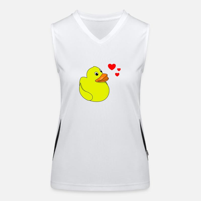 Canard grinçant Saint-Valentin Débardeur respirant contrasté Femme