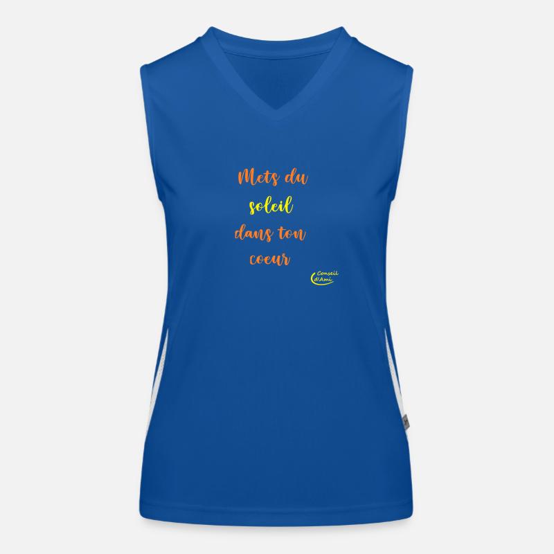 Mets du soleil Débardeur respirant contrasté Femme