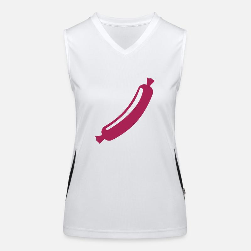 Bockwurst Funktionelles Kontrast-Tank Top für Frauen
