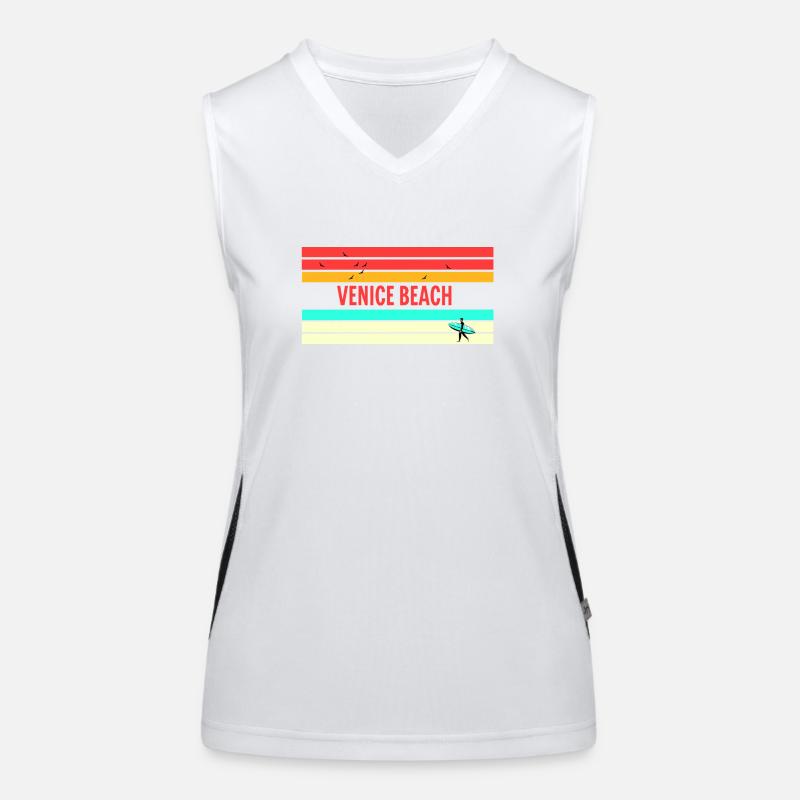 Venice Beach: Perfektes Geschenk & Souvenir! Funktionelles Kontrast-Tank Top für Frauen