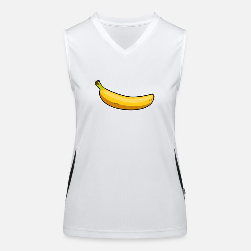Banane Funktionelles Kontrast-Tank Top für Frauen
