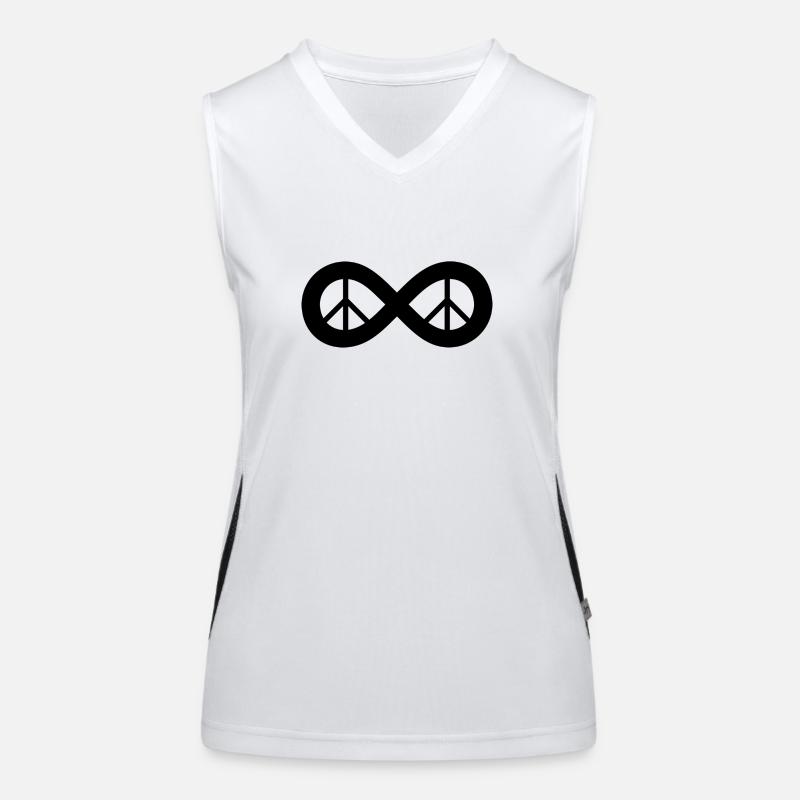 Peace Funktionelles Kontrast-Tank Top für Frauen