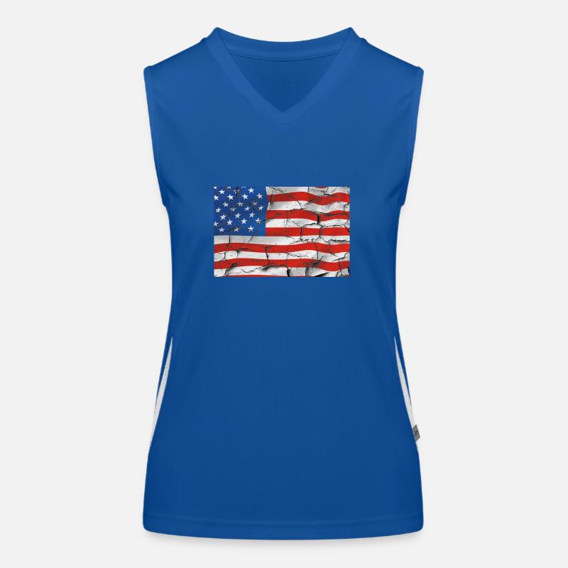 Amerika Funktionelles Kontrast-Tank Top für Frauen