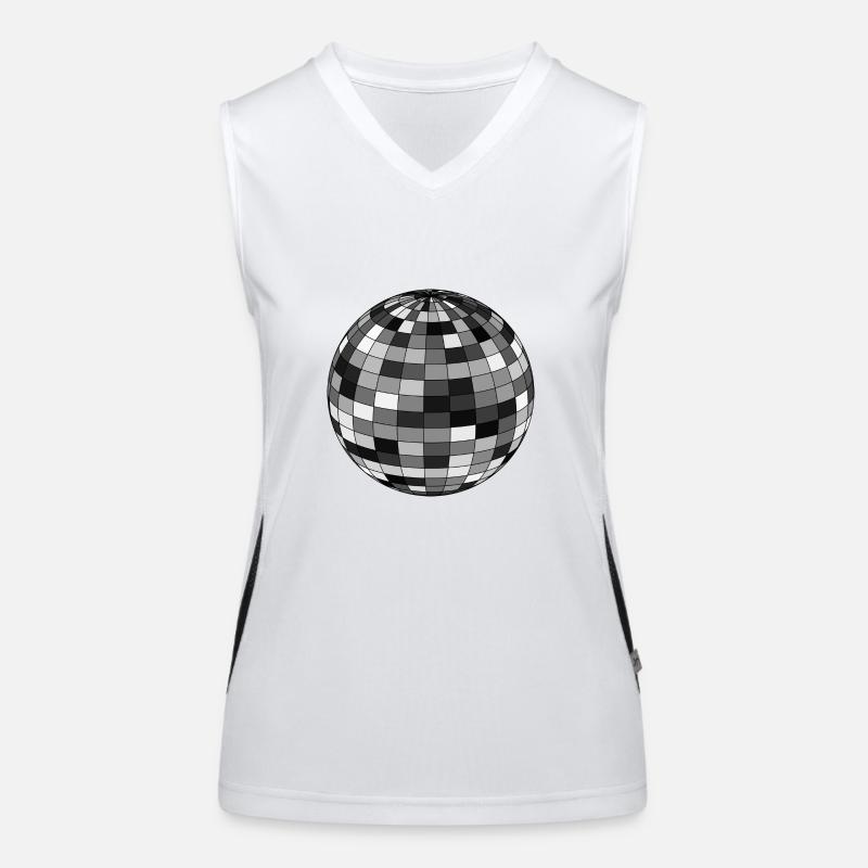 Disco ball Women's Functional Contrast Tank Top