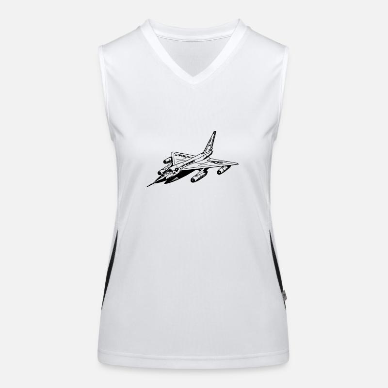 fighter jet Women's Functional Contrast Tank Top