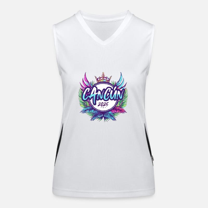 Cancun 2025 Bunt Funktionelles Kontrast-Tank Top für Frauen