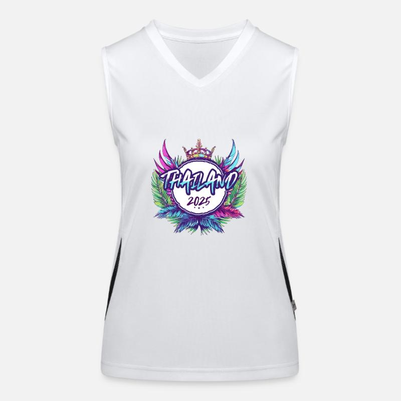Thailand 2025 Bunt Funktionelles Kontrast-Tank Top für Frauen