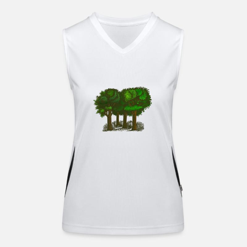 forêt Débardeur respirant contrasté Femme