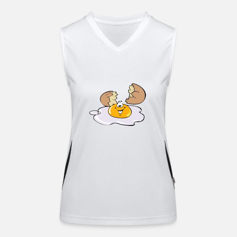 Spiegelei Funktionelles Kontrast-Tank Top für Frauen