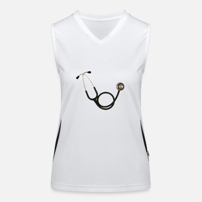 stéthoscope Débardeur respirant contrasté Femme