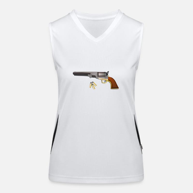 Pistole Funktionelles Kontrast-Tank Top für Frauen