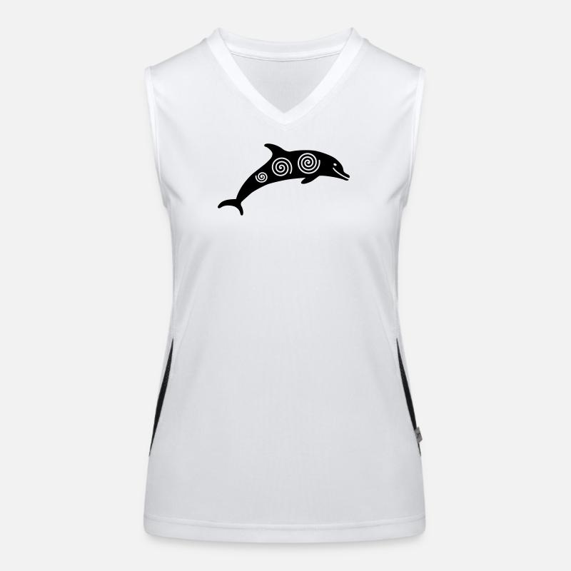 Delfin Funktionelles Kontrast-Tank Top für Frauen