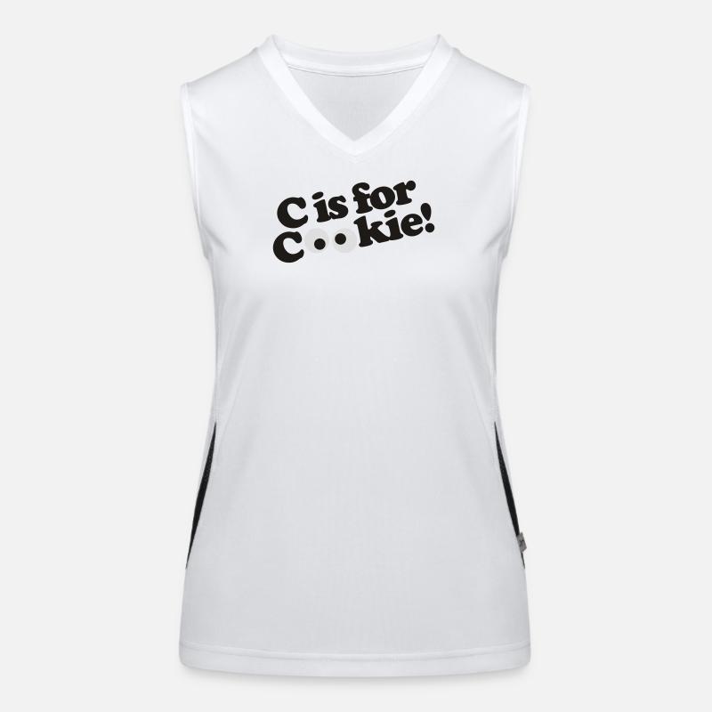 C est pour le biscuit Débardeur respirant contrasté Femme