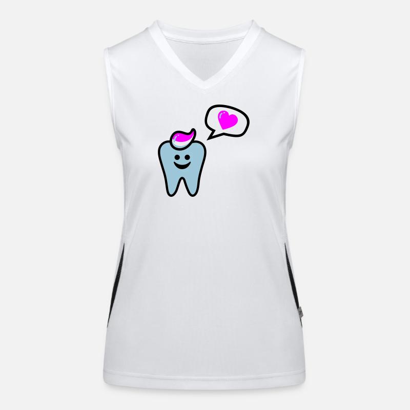 zahn punk zahnarzt dentist Débardeur respirant contrasté Femme