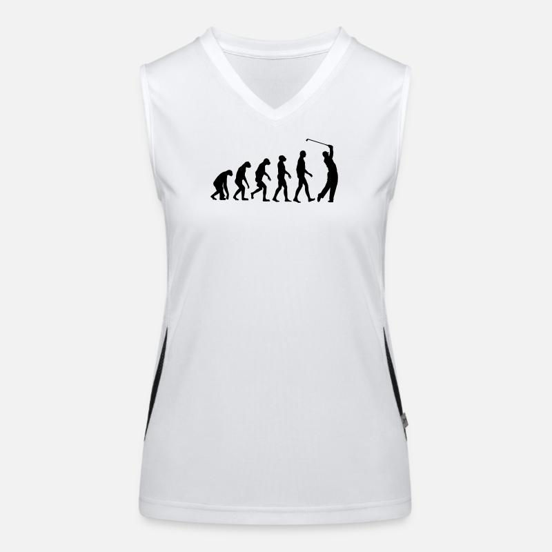 Golf Evolution Golfing Funktionelles Kontrast-Tank Top für Frauen