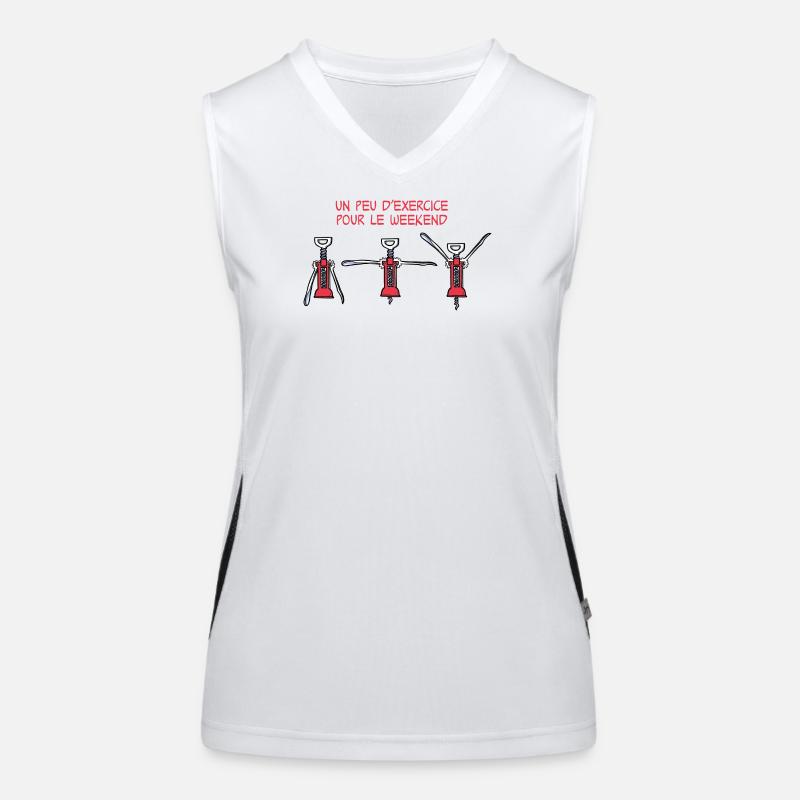 Exercice pour le weekend Débardeur respirant contrasté Femme