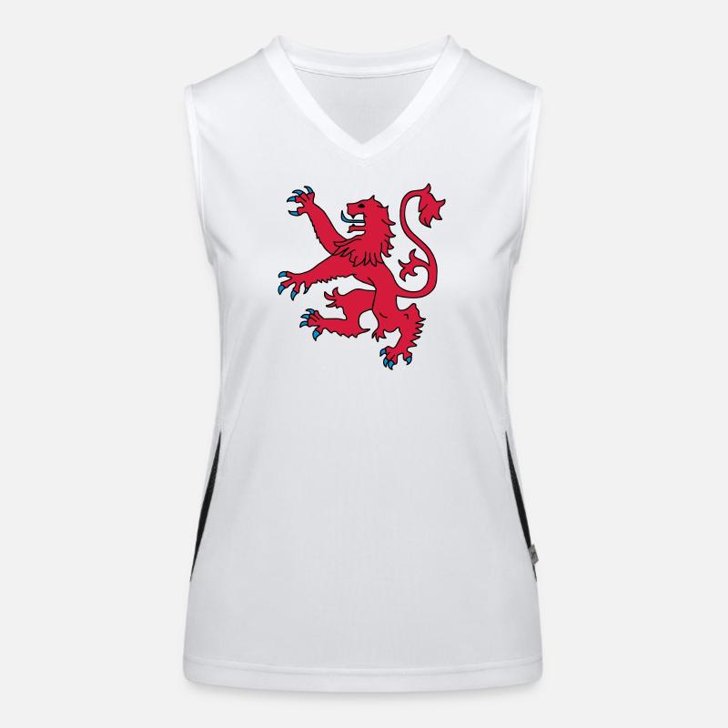 Scottish Lion - Women's Functional Contrast Tank Top - white/black