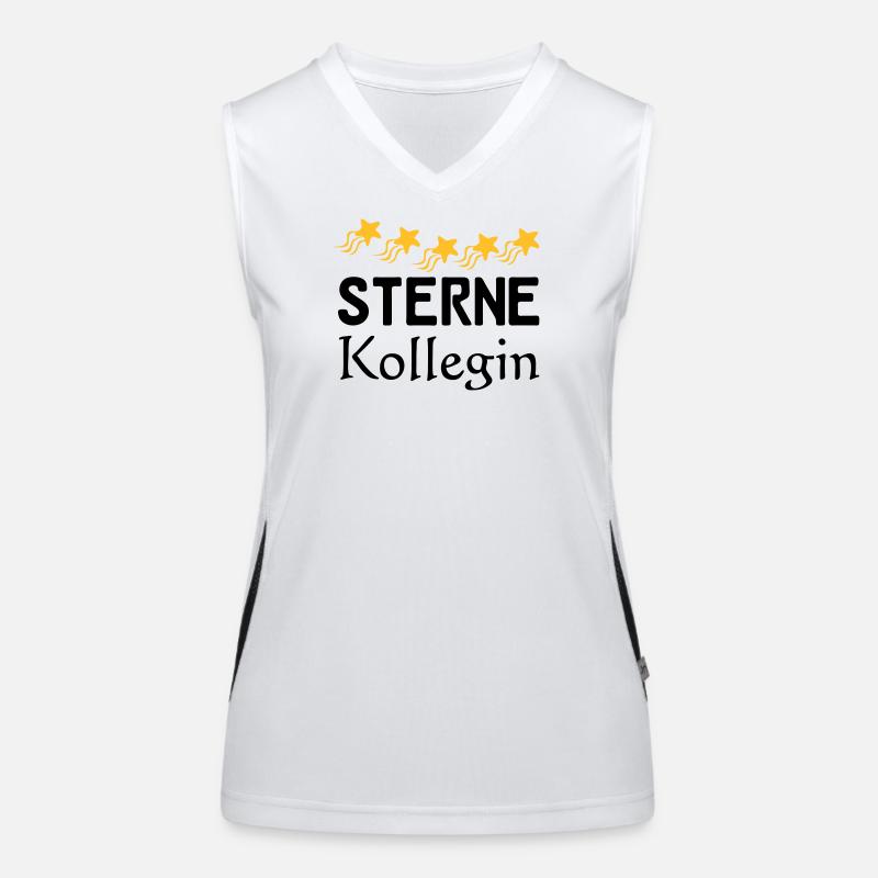 Sterne Kollegin Geschenk Funktionelles Kontrast-Tank Top für Frauen