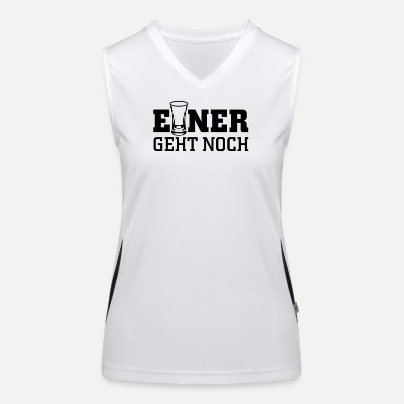 Einer geht noch Funktionelles Kontrast-Tank Top für Frauen