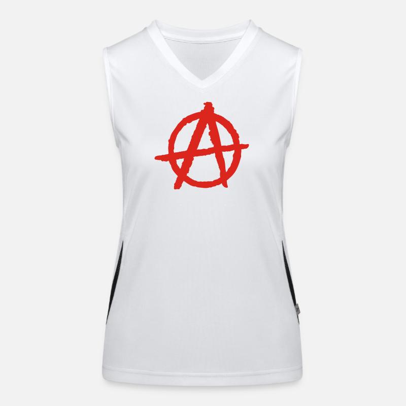 anarchy Funktionelles Kontrast-Tank Top für Frauen