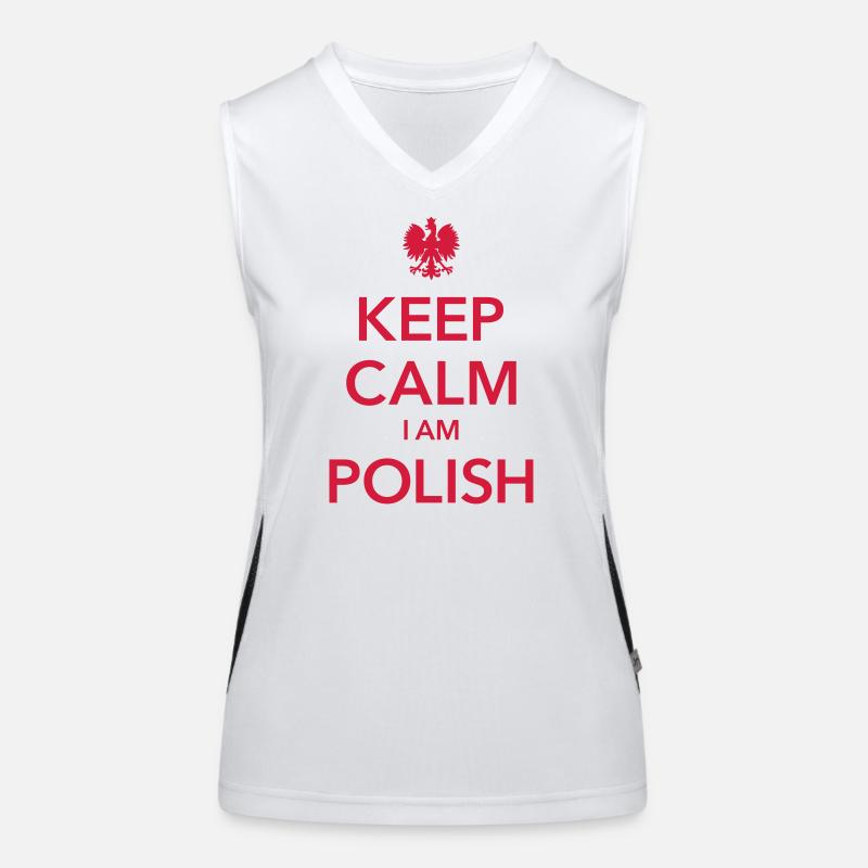 KEEP CALM I am Polish Ich bin Pole Women's Functional Contrast Tank Top