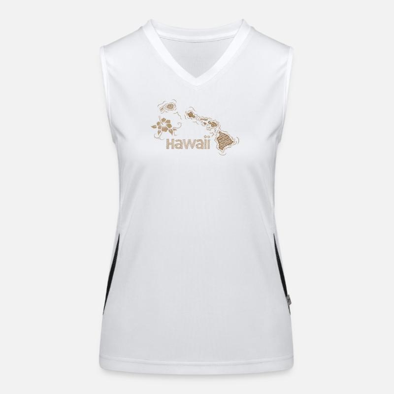 Hawaii Funktionelles Kontrast-Tank Top für Frauen