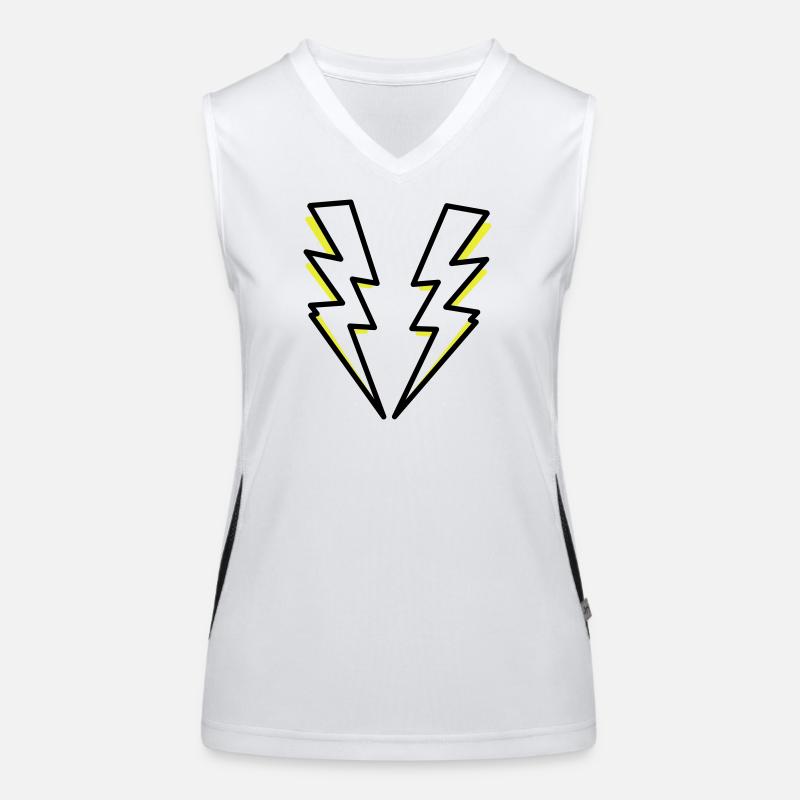 Blitze,Blitz,Blitzer, Funktionelles Kontrast-Tank Top für Frauen