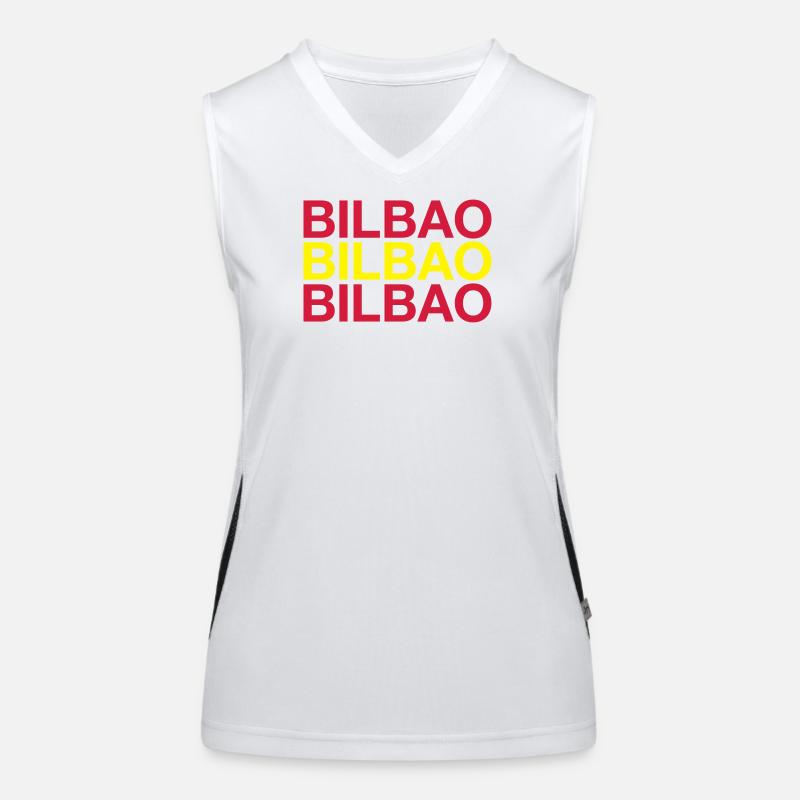 BILBAO Espagne España Espagnol Drapeau espagnol Débardeur respirant contrasté Femme