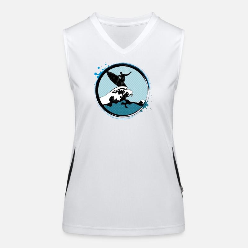 Surfer Patch Women's Functional Contrast Tank Top