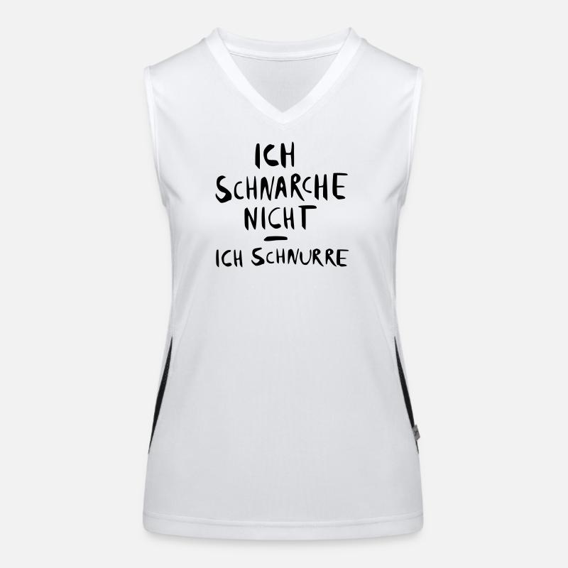 ich schnarche nicht - ich Funktionelles Kontrast-Tank Top für Frauen