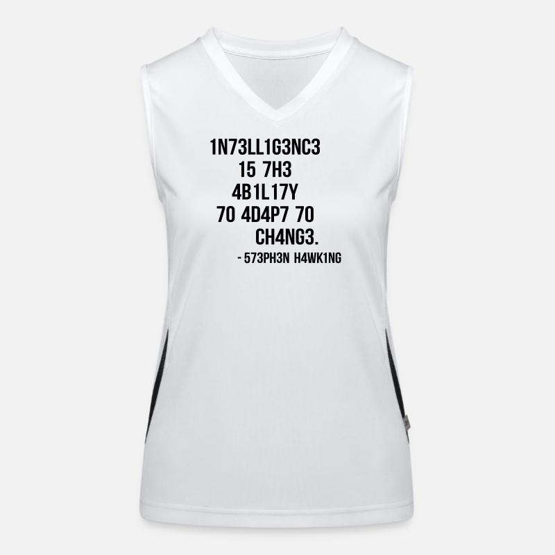nerd & geek shirt: leetspeak Funktionelles Kontrast-Tank Top für Frauen