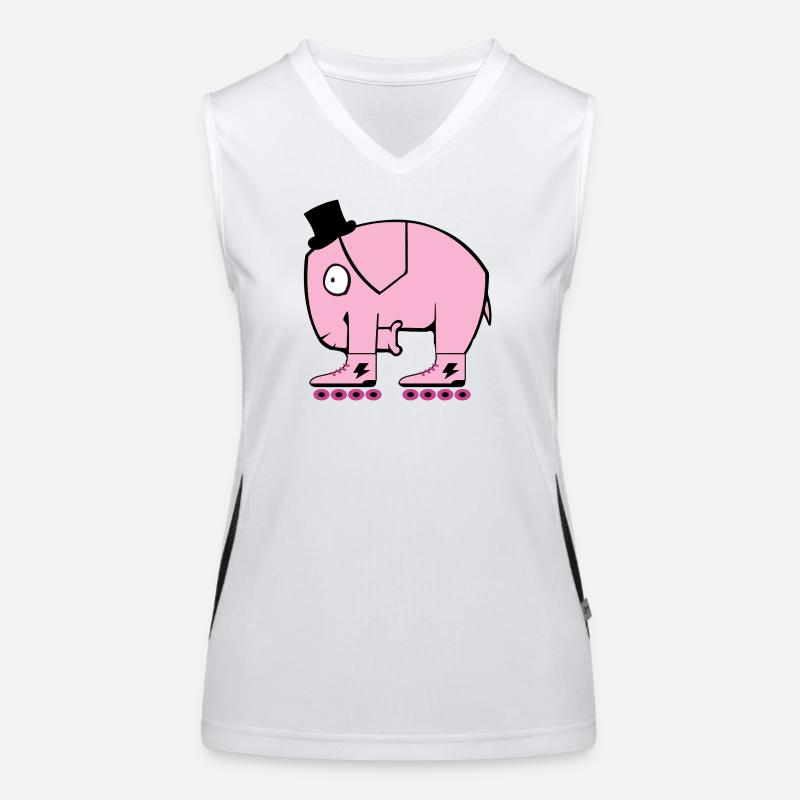 Pinker Elephant Débardeur respirant contrasté Femme