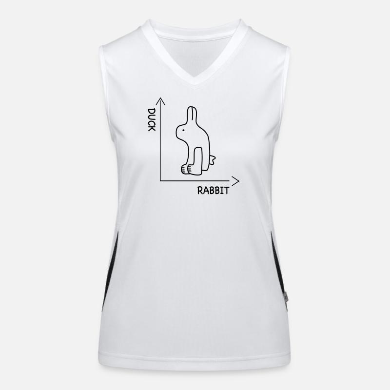 optical illusion Women's Functional Contrast Tank Top