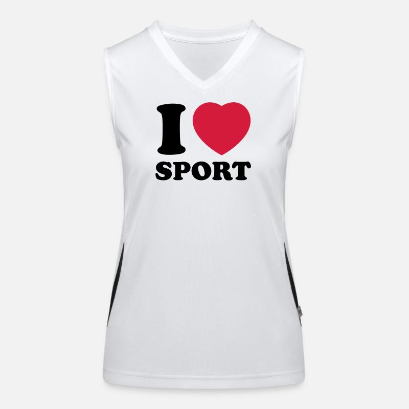 i love sport 2c Women's Functional Contrast Tank Top