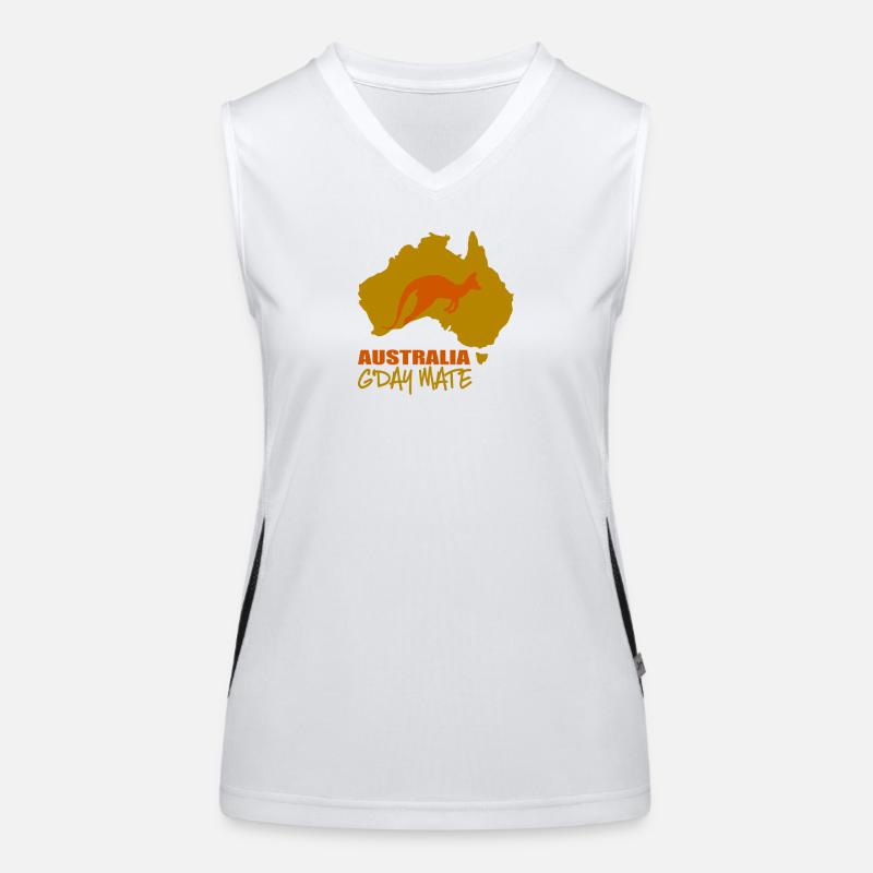 Australia Women's Functional Contrast Tank Top