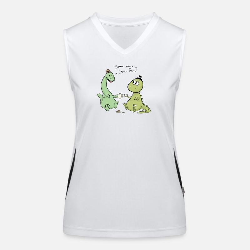 Tea Rex Funktionelles Kontrast-Tank Top für Frauen