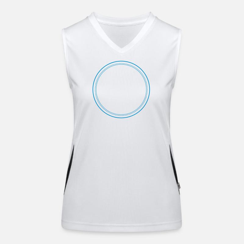 button Funktionelles Kontrast-Tank Top für Frauen