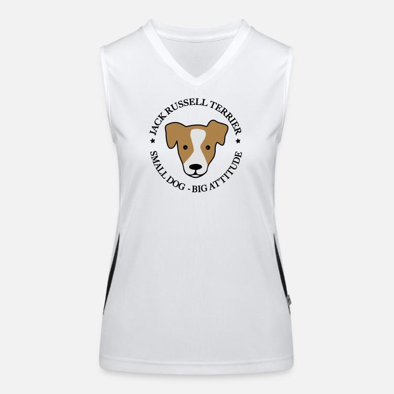 Jack Russell Terrier Funktionelles Kontrast-Tank Top für Frauen