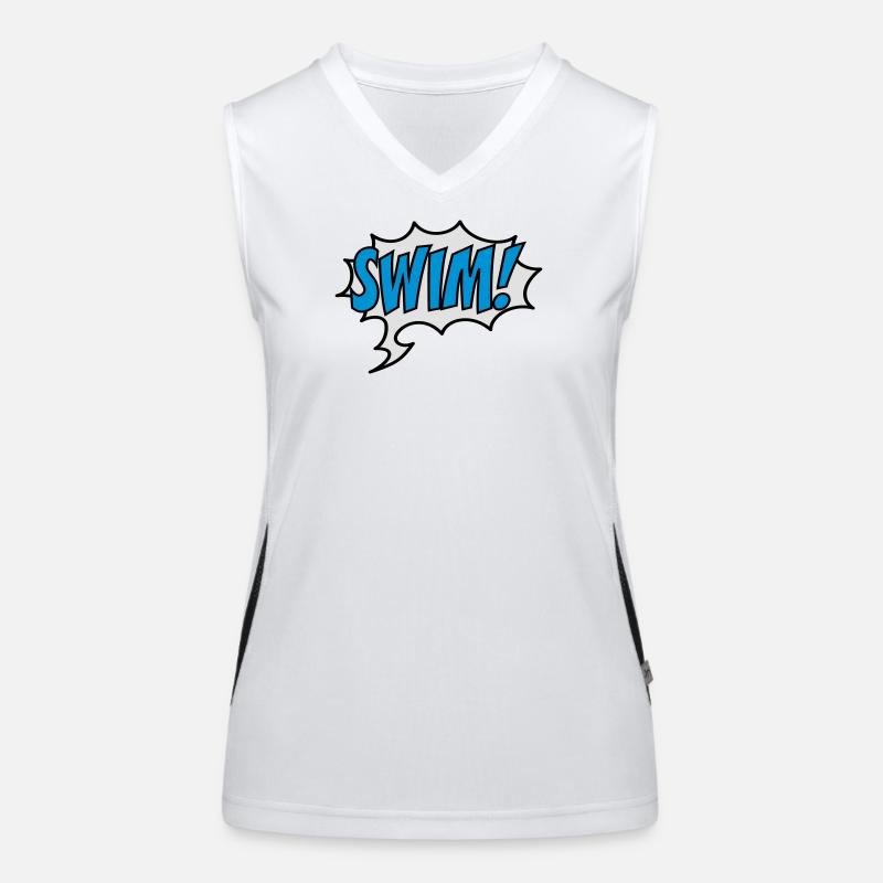 schwimmen Funktionelles Kontrast-Tank Top für Frauen